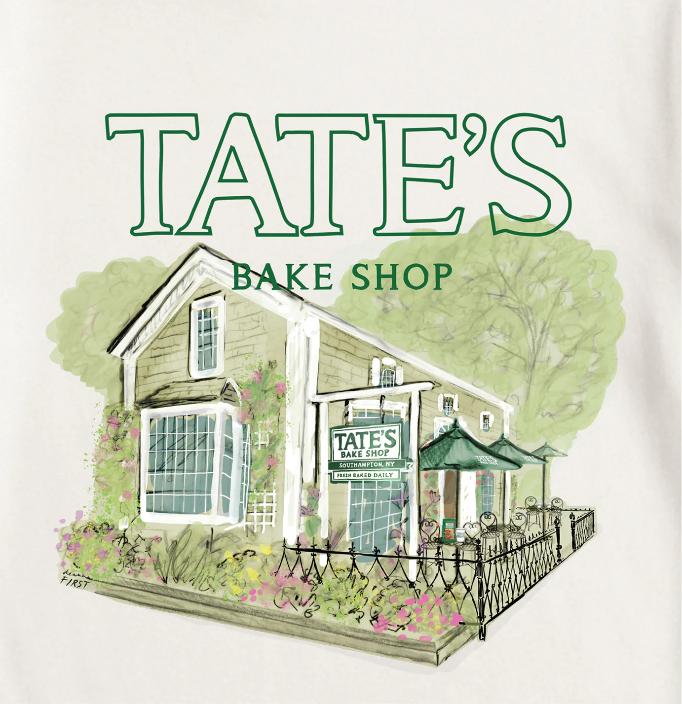 Tate’s Bake Shop T-Shirt Designed by Deanna First - Image 3